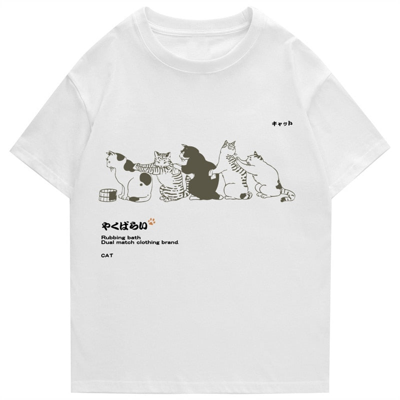 Kanji Harajuku Cat T-Shirt