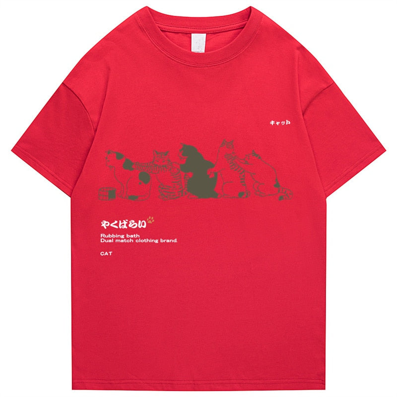 Kanji Harajuku Cat T-Shirt