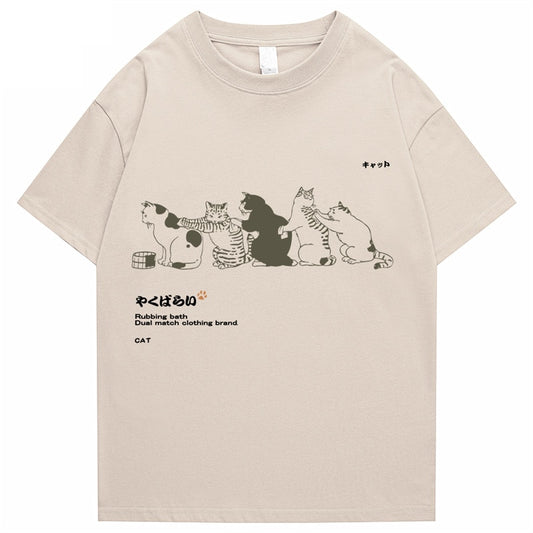 Kanji Harajuku Cat T-Shirt