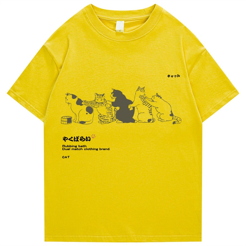 Kanji Harajuku Cat T-Shirt